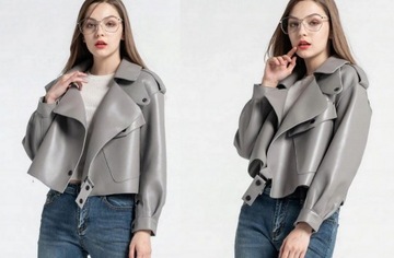 Новая куртка из натуральной кожи Oversize Colors 40 л