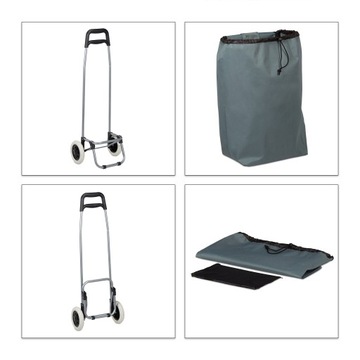 Складная сумка-тележка для покупок со съемной сумкой