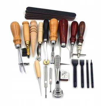 18Pcs/Set Leather Craft Tools Punch Kit Set