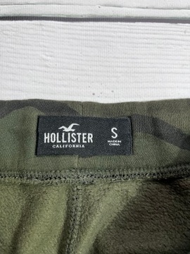 HOLLISTER SPODNIE DRESOWE DRESY MORO CAMO BAWEŁNA JOGGERY