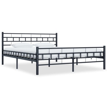 Łóżko podwójne VidaXL 285278 140x200 czarny