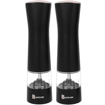 2x MŁYNEK ELEKTRYCZNY PODŚWIETLANY PIEPRZU SOLI