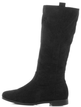 5282 ЧЕРНЫЕ ЗАМШЕВЫЕ ОФИЦЕРСКИЕ БОТИНКИ 37