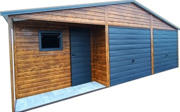 Жестяной гараж 5,5х6