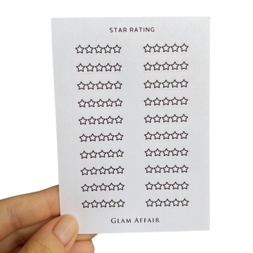 OCENA, STAR RATING, GWIAZDKI, naklejki minimalistyczne