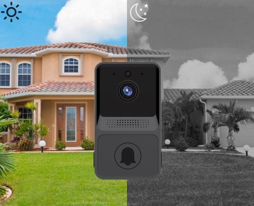 БЕСПРОВОДНОЙ ДВЕРНОЙ ЗВОНОК С КАМЕРОЙ WIFI ВИДЕОДОМТЕФОН