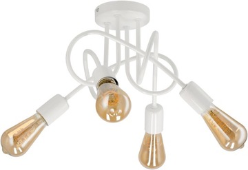 ПОТОЛОЧНЫЙ ПОДВЕСНОЙ СВЕТИЛЬНИК LOFT 4xE27 БЕЛЫЙ