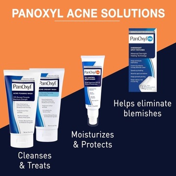 PanOxyl Антибактериальный увлажняющий крем от прыщей, 4% перекись