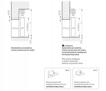 Система S100 для раздвижных дверей весом до 100 кг. 260 см