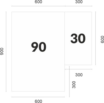 Угловая кухня TAMARA кухонная мебель 1,9м х 1,7м