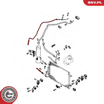 ESEN SKV 54SKV726 PŘÍVOD WYSOKIEGO/NISKIEGO TLAKU KLIMATIZACE