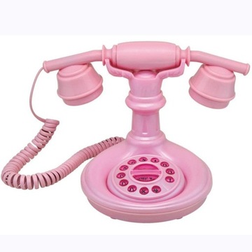 Retro telefon kreskówka dom stay telefon przewod