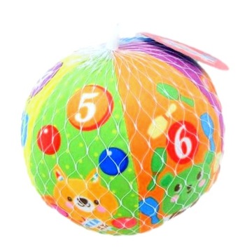 ПОГРЕМКА-ШАР 12СМ, МЯГКИЙ ПЛЮШ, С КОЛОКОЛЬЧИКОМ