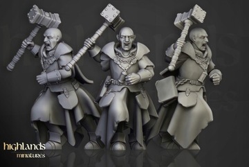Warrior Priest v1 Highlands Miniatures 32 мм