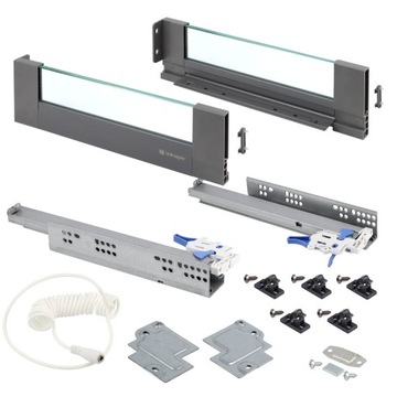 LED MagicBox L-500 H-80 АНТРАЦИТ LED выдвижной ящик