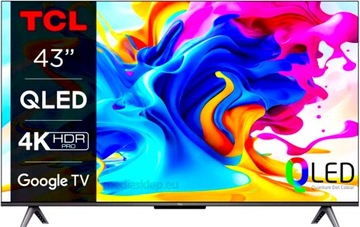 TCL HDR PRO QLED 43 дюйма 4K MEGA Contrast GOOGLE WiFi Smart TV