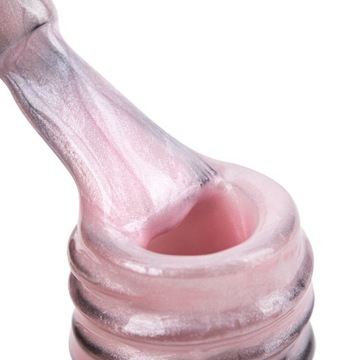BAZA BUDUJĄCA KAUCZUKOWA z DROBINKAMI Różowa 6ml BROKATOWA