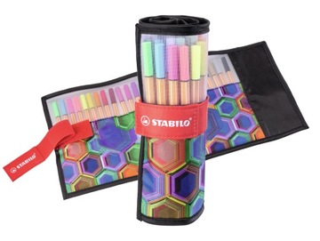Cienkopis STABILO POINT 88 ARTY 25 kolorów w piórniku ROLLERSET