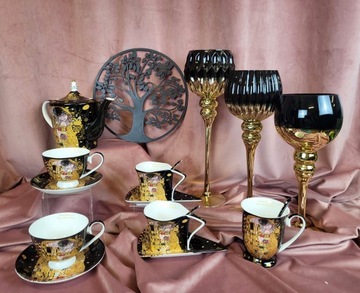 НАБОР ИЗ 2-Х КЛИМТ ПОЦЕЛУЙ В СЕРДЦЕ ЧАШКИ