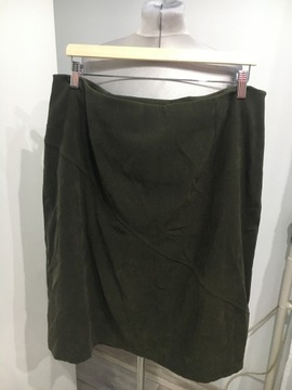 ewm spódnica elegancka khaki do pracy 48
