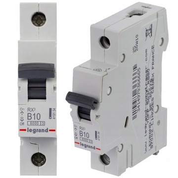 Bezpiecznik nadprądowy LEGRAND RX3 10A 419134 S301