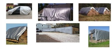 Брезент серебристый 4х10м MAGA THICK SOLID