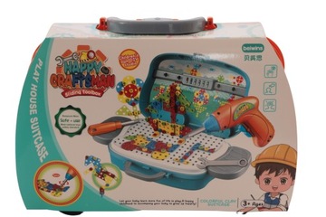 ТВОРЧЕСКИЙ НАБОР 3D-ПАЗЗЛА В ЧЕМОДАНЕ ДЛЯ ИНСТРУМЕНТОВ