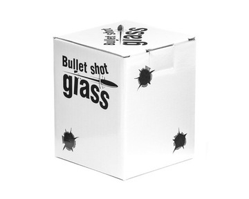 СТЕКЛО BULLETPROOF - BULLETPROOF для напитков ВИСКИ - с пулей