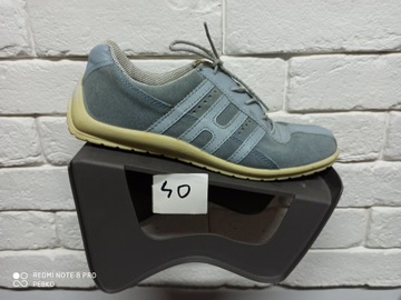 DAMSKIE BŁĘKITNE BUTY ECCO SKÓRA R 40