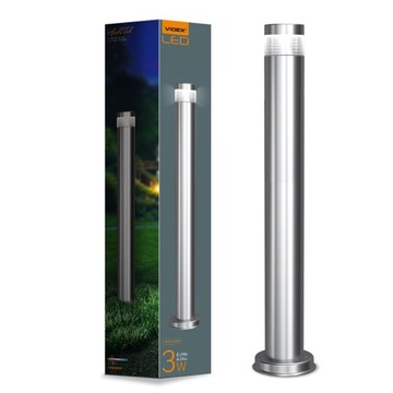 LAMPA OGRODOWA STOJĄCA Słupek Super Nowoczesny Wygląd Solidna IP54 2700K