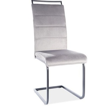Krzesło H-441 Velvet Czarny Szary do Salonu Salon
