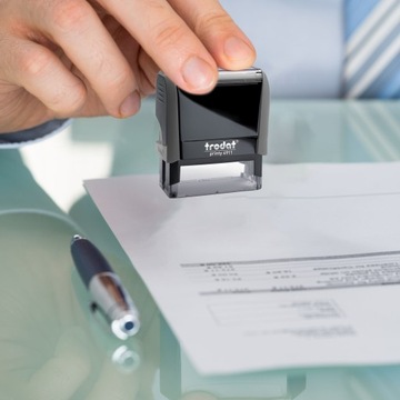 TRODAT STAMP 4911 ДЛЯ 4-СТРООЧНОГО ДИЗАЙНА КОРПОРАТИВНОГО ЛИЧНОГО ОФИСА + ЛАСТИК