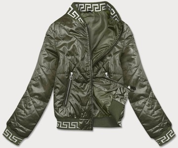 КУРТКА С ВОРОТНИКОМ-СТОЙКОЙ ЖЕНСКАЯ B8123 ХАКИ L (40)