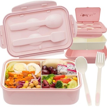 ŚNIADANIÓWKA LUNCHBOX POJEMNIK BOX BENTO 1400ML DZIECKA PUDEŁKO DO SZKOŁY