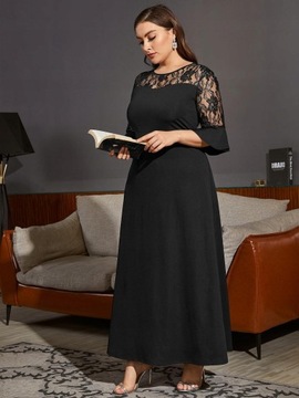 Shein 4XL _S1H SUKIENKA MAXI Z KORONKĄ