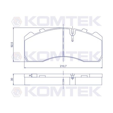 Klocki hamulcowe DON Mercedes Atego WVA 29095