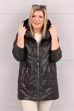 КУРТКА ЖЕНСКАЯ ЛЕГКАЯ ПЕРЕХОДНАЯ С КАПЮШОНОМ, БОЛЬШИЕ РАЗМЕРЫ