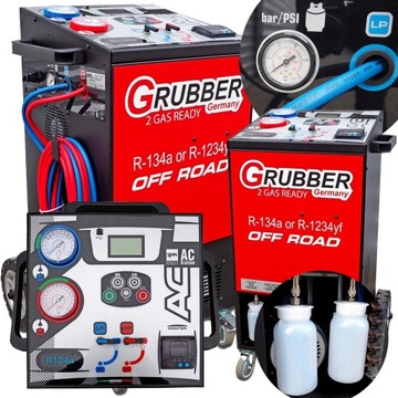 GRUBBER STACJA KLIMATYZACJI R134A 1234YF OFF-ROAD