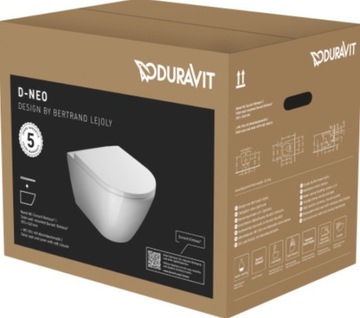 Duravit D-Neo zestaw WC Rimless 54x37 z deską