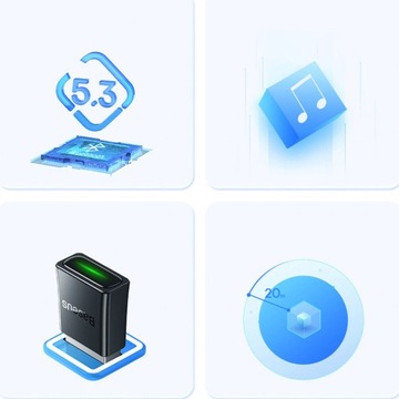 Беспроводной адаптер Bluetooth 5.3 Baseus, USB-A