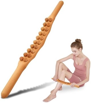 Drewniany wałek do masażu, masażer Gua Sha, ciało, kij Gua Sha