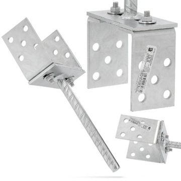 Регулируемый анкерный кронштейн основания столба беседки