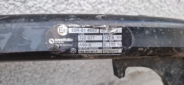 VW TIGUAN II 2015 - электрический фаркоп с ремнем безопасности 5NA803881P 8W0959245