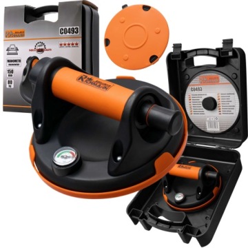 RICHMANN ВАКУУМНАЯ ПРИСОСКА С НАСОСОМ И МАНОМЕТРОМ ДЛЯ ЗЕЛЕНЫХ СТЕКЛОВ 80КГ 150мм