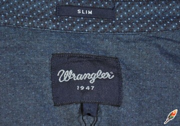 WRANGLER koszula Indigo ROUND PKT SHIRT _ S r36