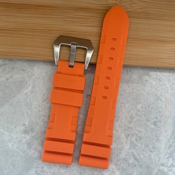 Pasek do zegarka typ SEIKO #39 22mm pomarańczowy