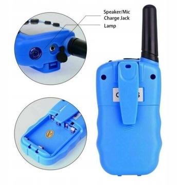 T388 Long Range Kids Walky Talky 1 пара синего цвета