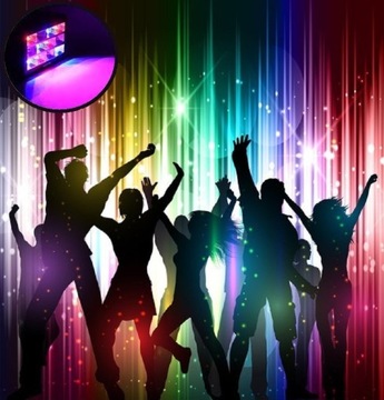ЦВЕТНОЙ СТРОБЕСКОП DISCO RGB СВЕТ ДИСКОТЕЧНЫЙ 12 СВЕТОДИОДНЫХ ЗВУКОВЫХ ДАТЧИКОВ