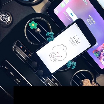 Очаровательный универсальный автомобильный держатель для телефона с бантиком и мультяшным бриллиантом Gravity B GPS-подставка