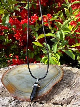 Кулон Кулон Турмалин Наконечник Стрелы Натуральный Камень Защита Здоровья Счастья